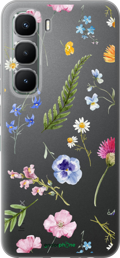 Силиконовый чехол Цветочный фон v2 для Infinix Hot 60 Pro - 5472u-4126 изображение 