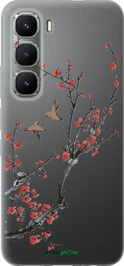 Силіконовий чехол Сакура v2 для Infinix Hot 60 Pro - 5538u-4126 изображение 