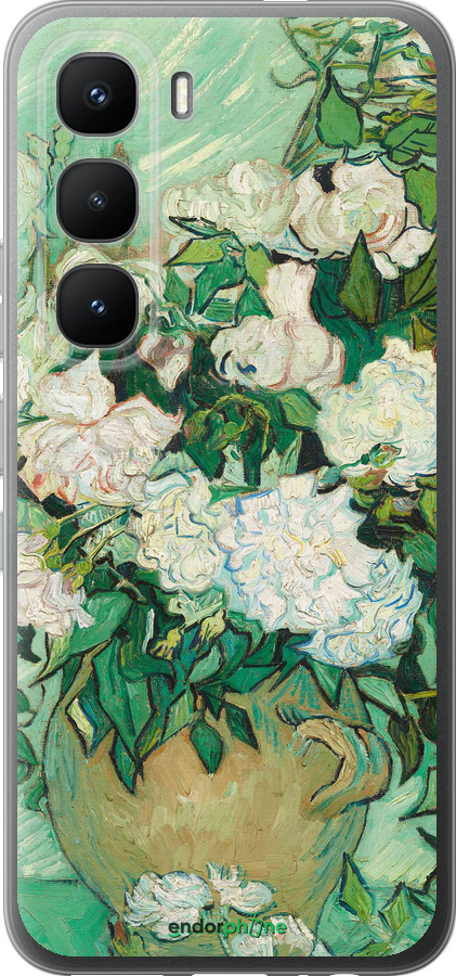 Силиконовый чехол Винсент Ван Гог. Ваза с розами для Infinix Hot 60 Pro - 5543u-4126 изображение 