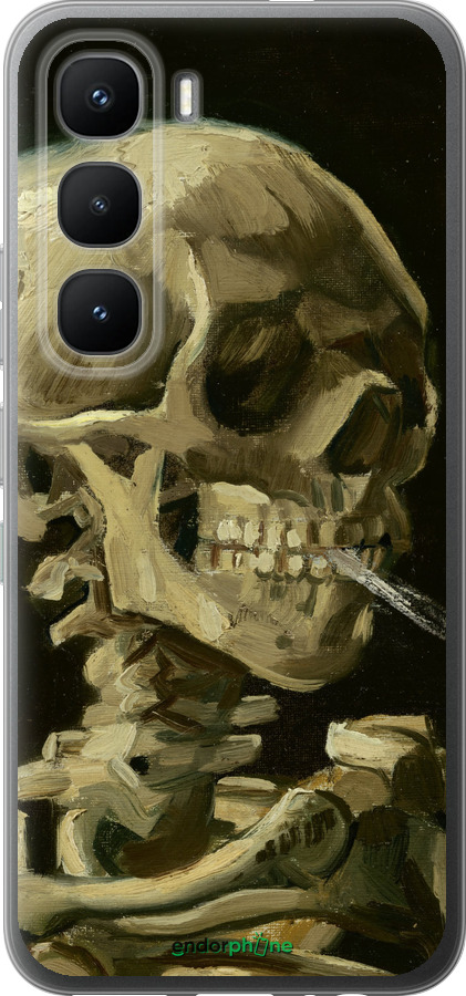 Силиконовый чехол Винсент Ван Гог. Череп для Infinix Hot 60 Pro - 5544u-4126 изображение 