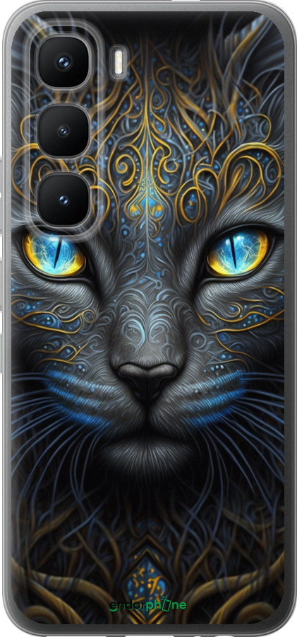 Силиконовый чехол Кошка для Infinix Hot 60 Pro - 5548u-4126 изображение 