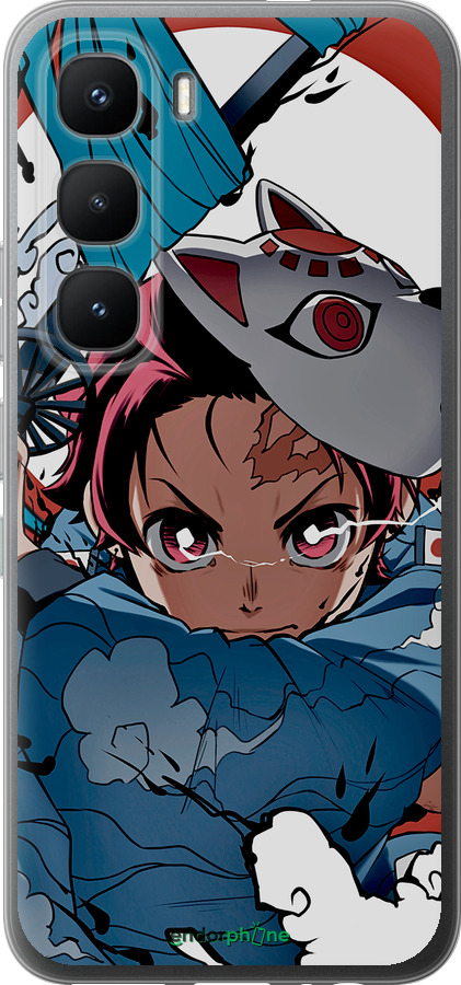 Силиконовый чехол Танджиро Камадо для Infinix Hot 60 Pro - 5574u-4126 изображение 