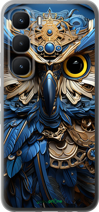 Силиконовый чехол Сова v2 для Infinix Hot 60 Pro - 5649u-4126 изображение 