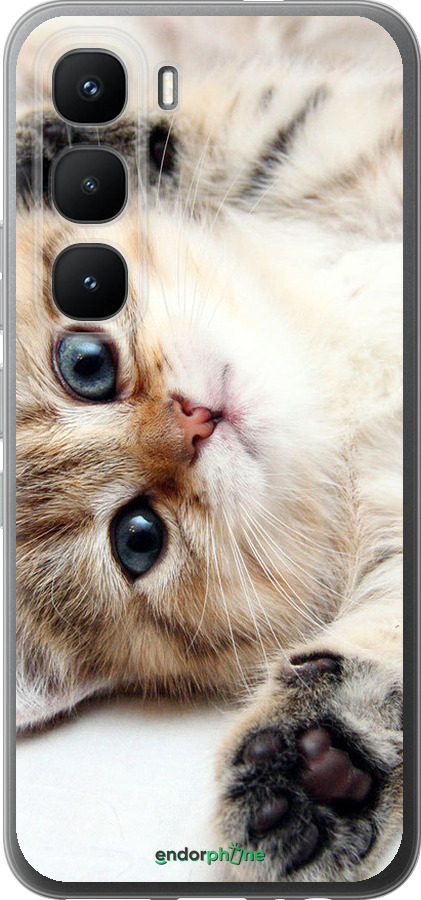 Силиконовый чехол Котик для Infinix Hot 60 Pro - 6024u-4126 изображение 