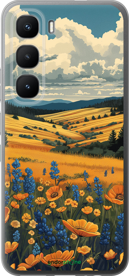 Силиконовый чехол Украинское поле для Infinix Hot 60 Pro - 6082u-4126 изображение 