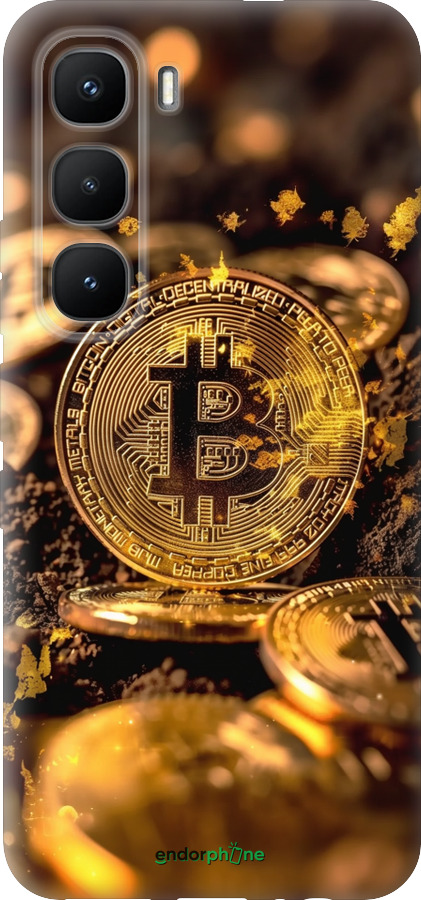Силіконовий чехол Золота лихоманка біткойна для Infinix Hot 60 Pro - 6089u-4126 изображение 