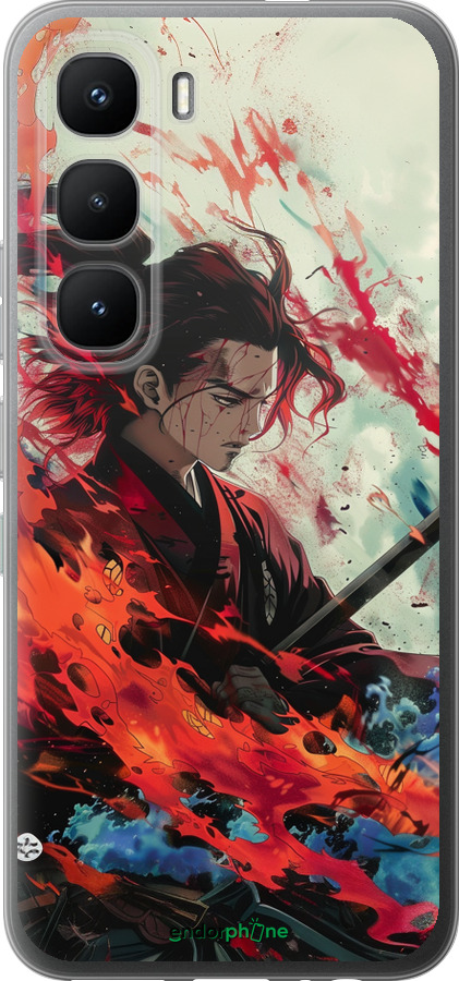 Силиконовый чехол Битва стихий для Infinix Hot 60 Pro - 6110u-4126 изображение 