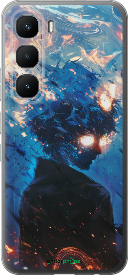 Силиконовый чехол Сатору Годжо для Infinix Hot 60 Pro - 6129u-4126 изображение 