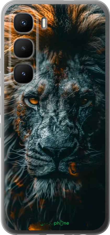 Силиконовый чехол Лев в сумерках для Infinix Hot 60 Pro - 6154u-4126 изображение 