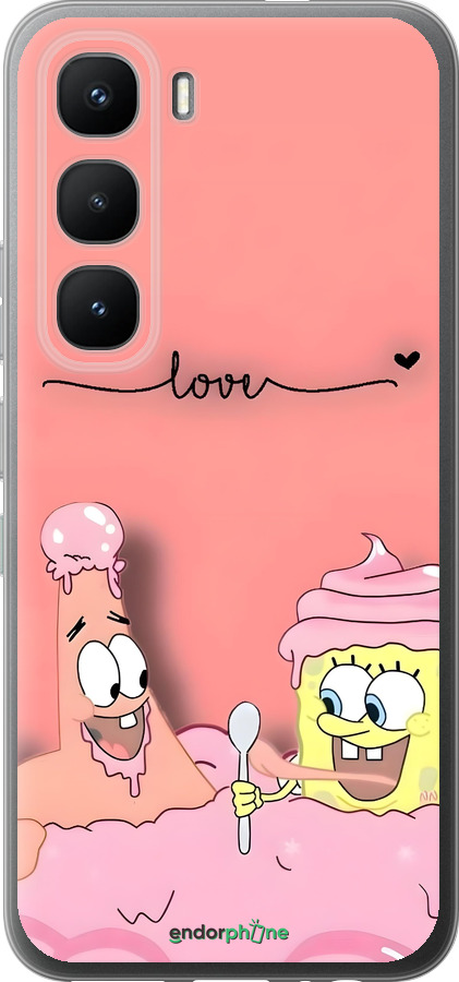 Силиконовый чехол Спанч Боб для Infinix Hot 60 Pro - 6282u-4126 изображение 