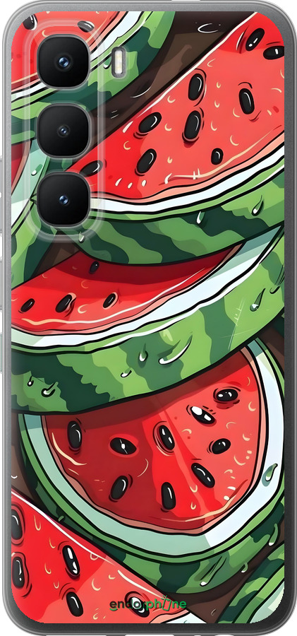 Силиконовый чехол Арбуз для Infinix Hot 60 Pro - 6315u-4126 изображение 