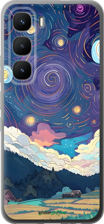 Силиконовый чехол Креативный арт для Infinix Hot 60 Pro - 6322u-4126 изображение 