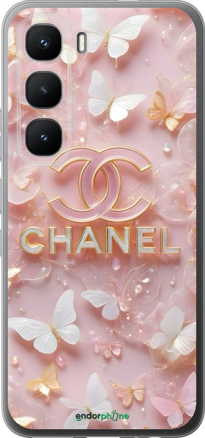 Силиконовый чехол Шанель для Infinix Hot 60 Pro - 6366u-4126 изображение 