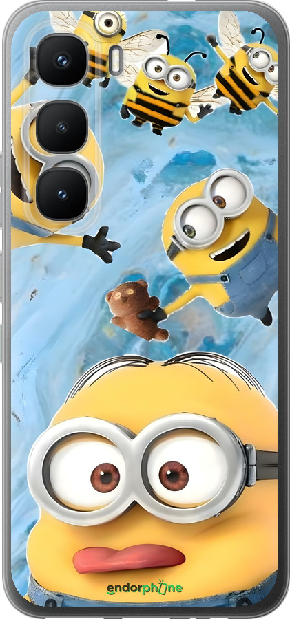 Силиконовый чехол Миньоны для Infinix Hot 60 Pro - 6386u-4126 изображение 