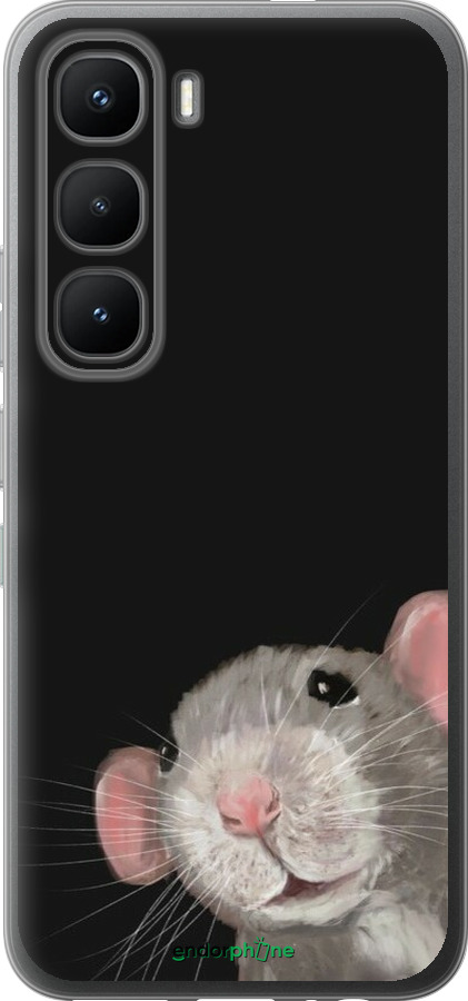 Силиконовый чехол The Peeking Rat для Infinix Hot 60 Pro - 6442u-4126 изображение 