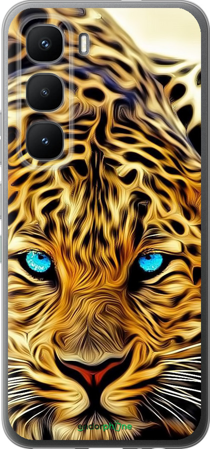 Силиконовый чехол Леопард для Infinix Hot 60 Pro - 6611u-4126 изображение 