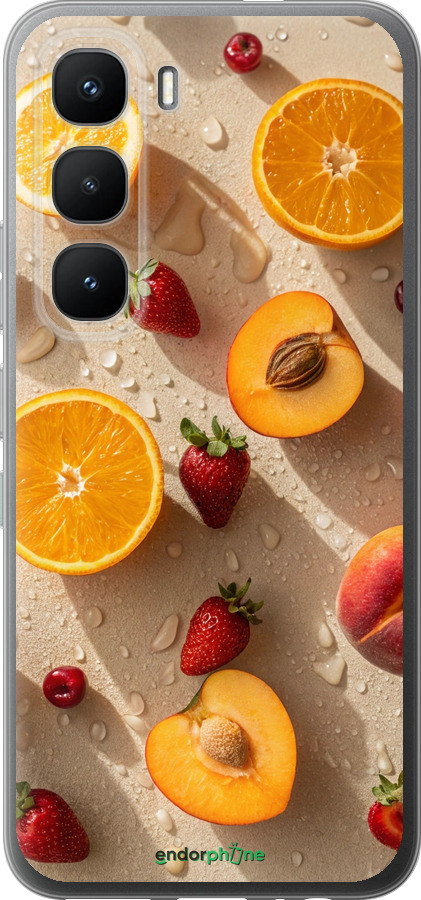 Силиконовый чехол Фрукты 3 для Infinix Hot 60 Pro - 6703u-4126 изображение 