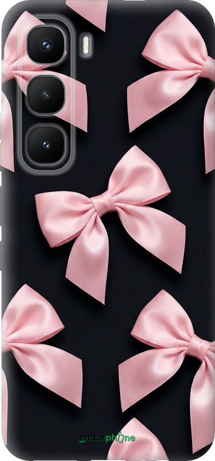 Силиконовый чехол Coquette Ribbons Dark Coquette для Infinix Hot 60 Pro - 6767u-4126 изображение 