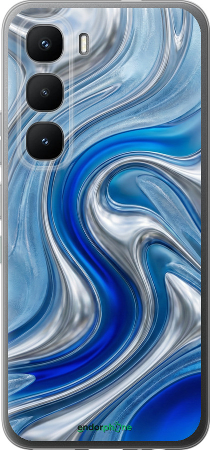 Силиконовый чехол Liquid Chrome для Infinix Hot 60 Pro - 6781u-4126 изображение 