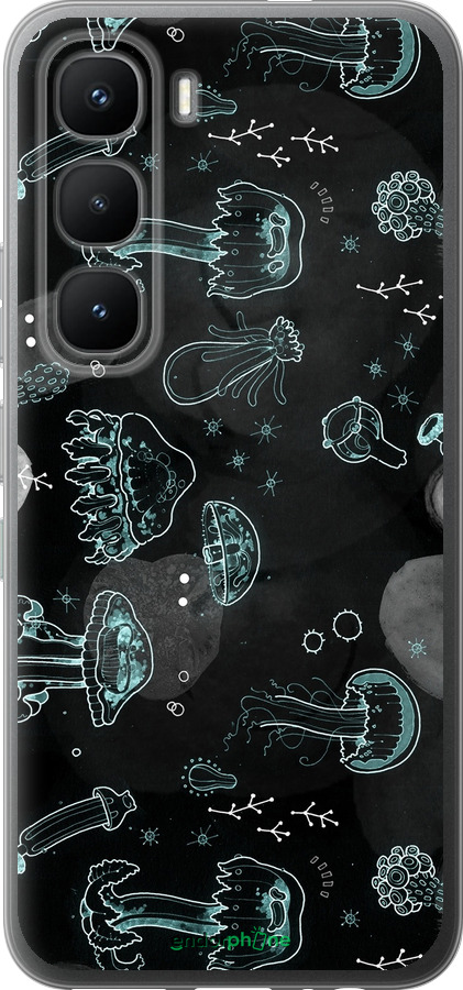 Силиконовый чехол Медузы для Infinix Hot 60 Pro - 906u-4126 изображение 