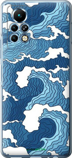Силіконовий чехол Абстрактний малюнок морських хвиль для Infinix Note 11 Pro - 6538u-2865 изображение 