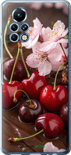 Силіконовий чехол Вишня у шоколаді для Infinix Note 11 Pro - 6698u-2865 изображение 