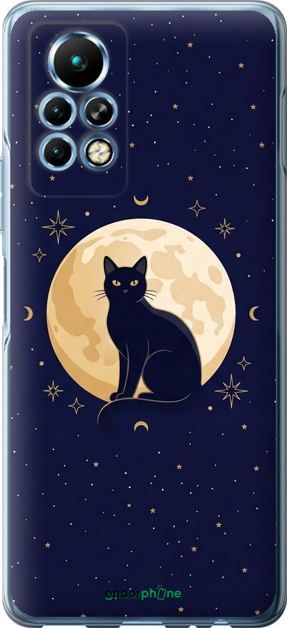 Силиконовый чехол Cute Cat Celestial/Witchy для Infinix Note 11 Pro - 6787u-2865 изображение 