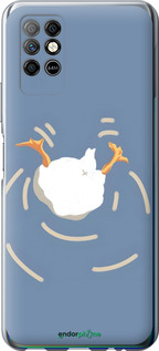 Силіконовий чехол Гусь ныряет для Infinix Note 8 - 6275u-2710 изображение 