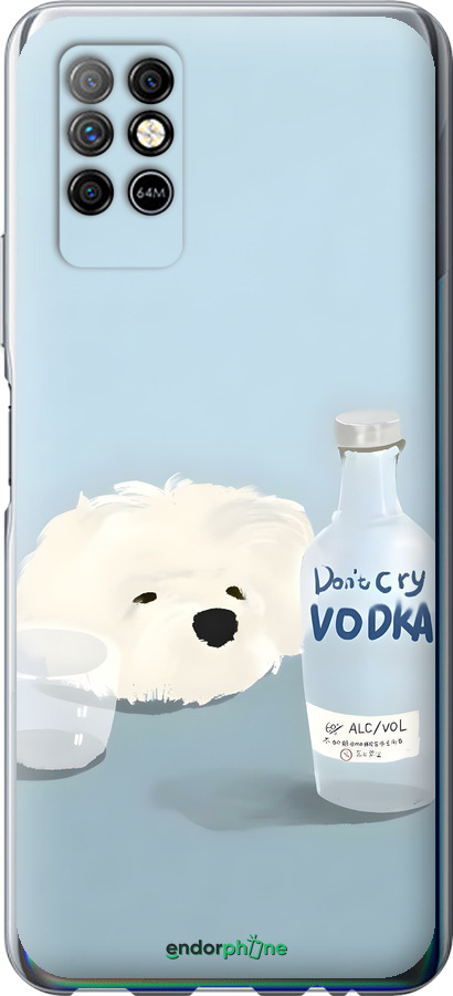 Силиконовый чехол Пес водка для Infinix Note 8 - 6368u-2710 изображение 