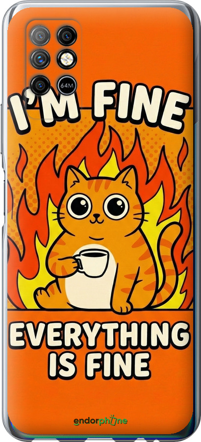 Силіконовий чехол Funny Cat для Infinix Note 8 - 6786u-2710 изображение 