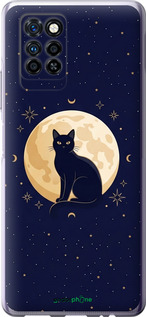 Силиконовый чехол Cute Cat Celestial/Witchy для Infinix Note 10 Pro - 6787u-2709 изображение 