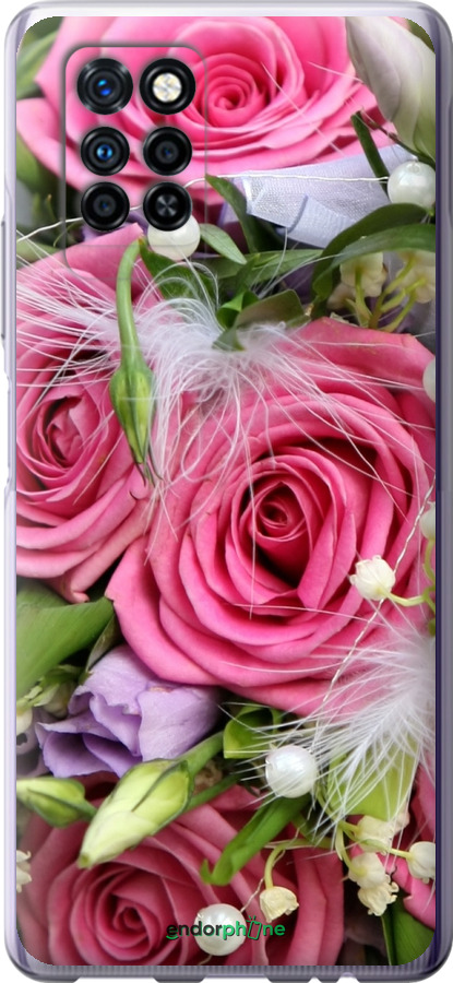 

Силіконовий чохол "Ніжність" для Infinix Note 10 Pro, Рожевий
