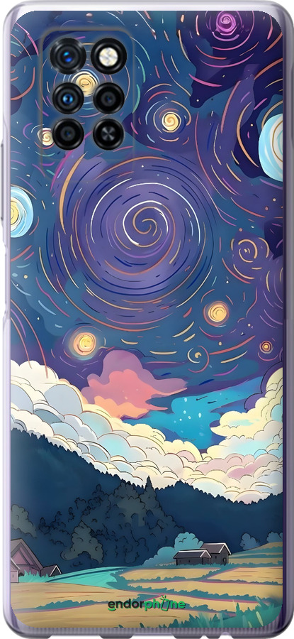 Силиконовый чехол Креативный арт для Infinix Note 10 Pro - 6322u-2709 изображение 