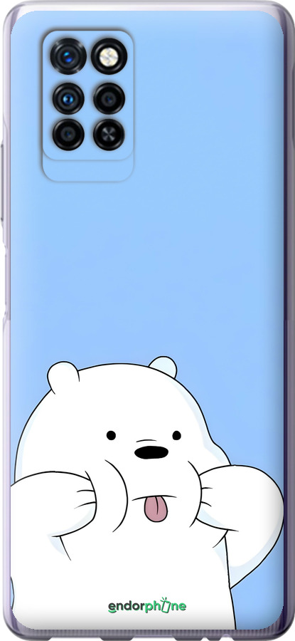 Силіконовий чехол Милий ведмедик для Infinix Note 10 Pro - 6357u-2709 изображение 