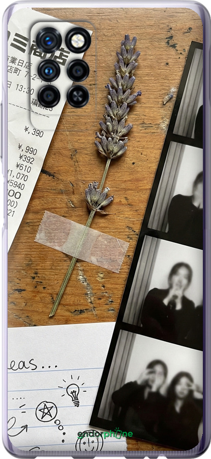 Силиконовый чехол Aesthetic Scrapbook Collage для Infinix Note 10 Pro - 6773u-2709 изображение 