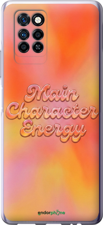 Силиконовый чехол Aura Gradient Main Character Energy Aesthetic Y2K для Infinix Note 10 Pro - 6783u-2709 изображение 