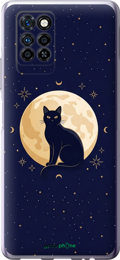 Силиконовый чехол Cute Cat Celestial/Witchy для Infinix Note 10 Pro - 6787u-2709 изображение 