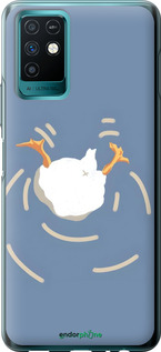 Силиконовый чехол Гусь ныряет для Infinix Note 10 - 6275u-2763 изображение 