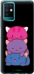 Силіконовий чехол Милі котятка для Infinix Note 10 - 6518u-2763 изображение 