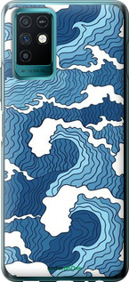Силиконовый чехол 'Абстрактный рисунок морских волн' для Infinix Note 10 -  изображение 5