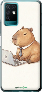 Силиконовый чехол Funny Capybara CEO Working для Infinix Note 10 - 6777u-2763 изображение 