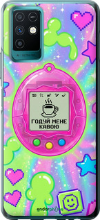 Силіконовий чохол 'Y2K Aesthetic Retro Pet: Годуй мене кавою' для Infinix Note 10 зображення 3