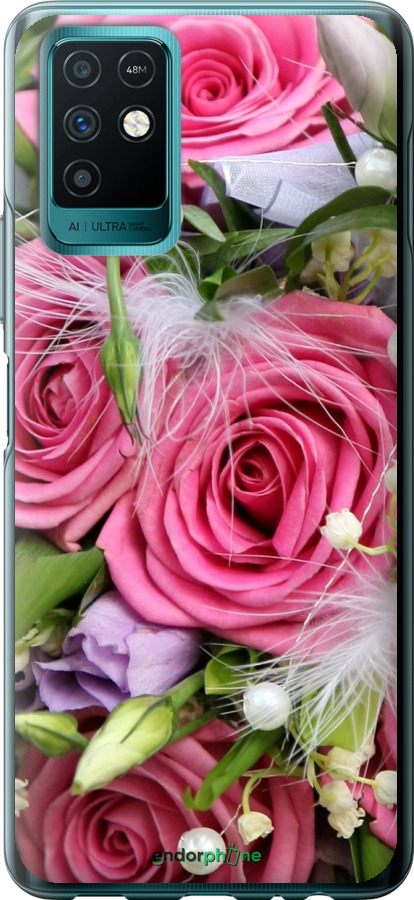 

Силіконовий чохол "Ніжність" для Infinix Note 10, Рожевий