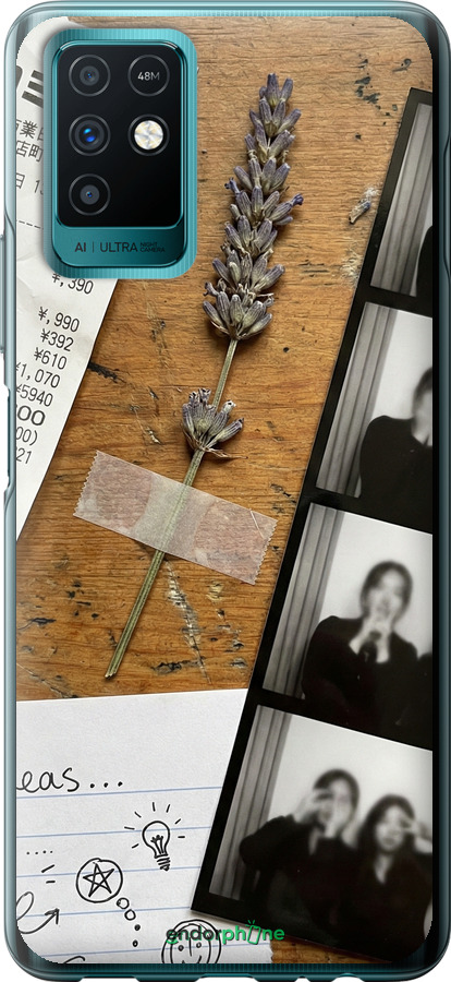 Силиконовый чехол Aesthetic Scrapbook Collage для Infinix Note 10 - 6773u-2763 изображение 