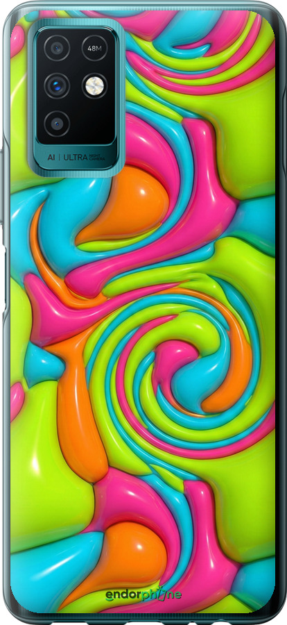 Силиконовый чехол Y2K Jelly Dream для Infinix Note 10 - 6780u-2763 изображение 