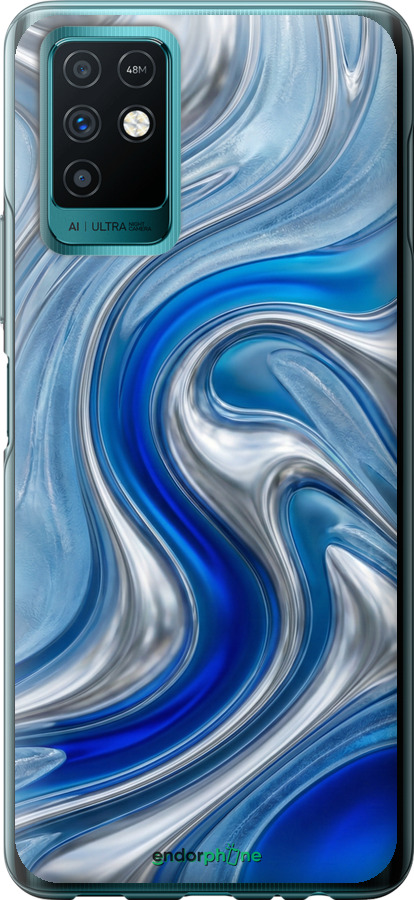 Силиконовый чехол Liquid Chrome для Infinix Note 10 - 6781u-2763 изображение 