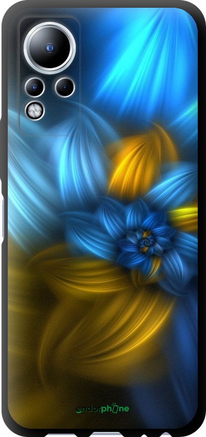 

TPU чорний чохол "Візерунок 46" для Infinix Note 11, Синій
