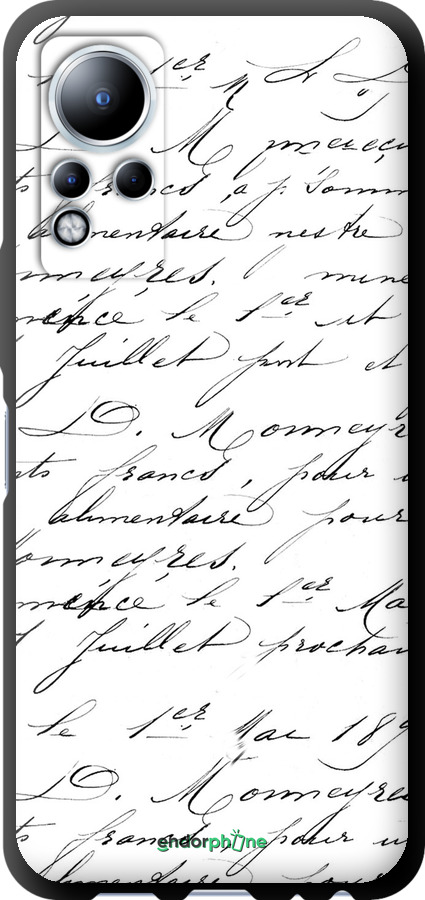 TPU чехол Прописной шрифт для Infinix Note 12 - 4475b-2927 изображение 