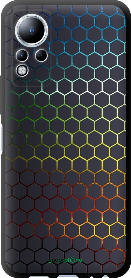 TPU чехол Переливающиеся соты для Infinix Note 11 - 498b-2754 изображение 