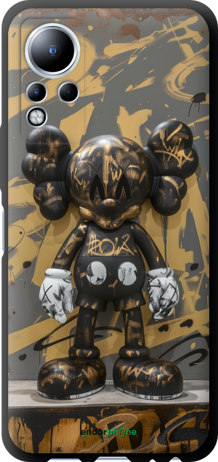 TPU чехол Bronze kaws для Infinix Note 12 - 6097b-2927 изображение 
